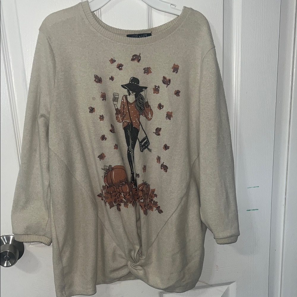 LOVE + LACE fall sweater